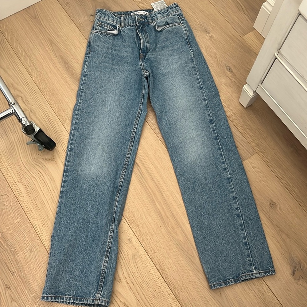 Zara wide leg denim size 4